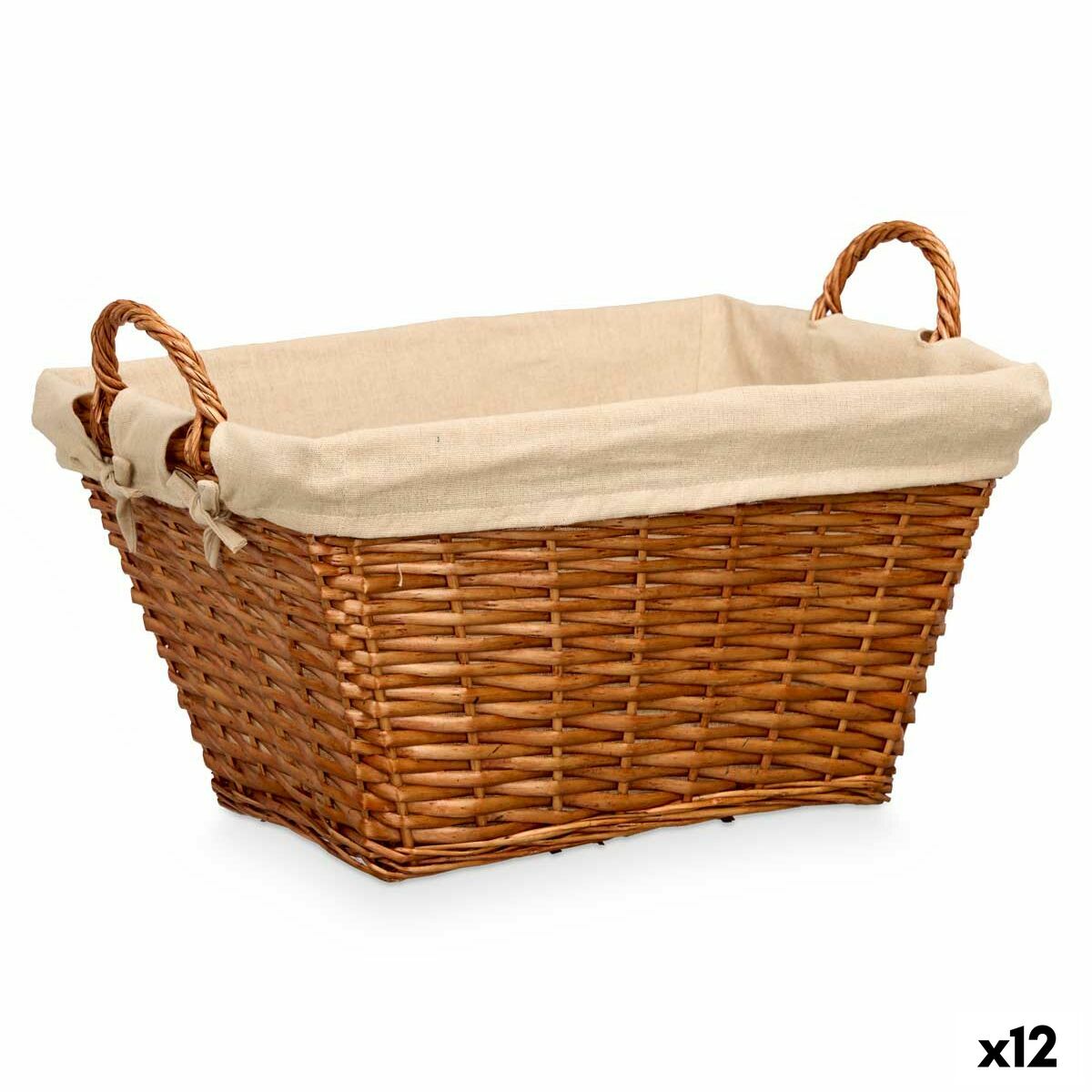 Cesta Multiusos Kipit Natural Poliéster Algodão vime (12 Unidades)