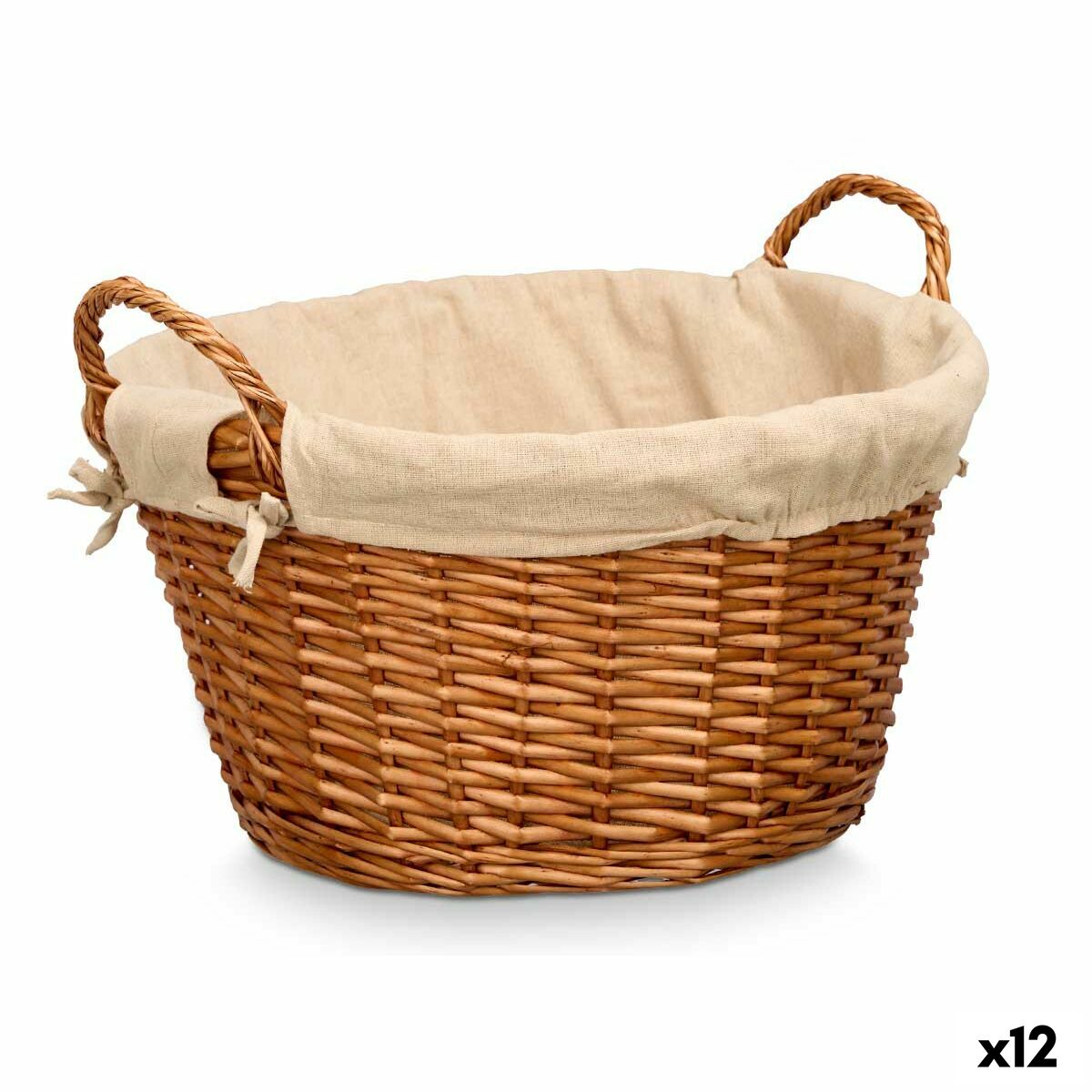 Cesto Kipit Natural Poliéster Algodão vime (12 Unidades)