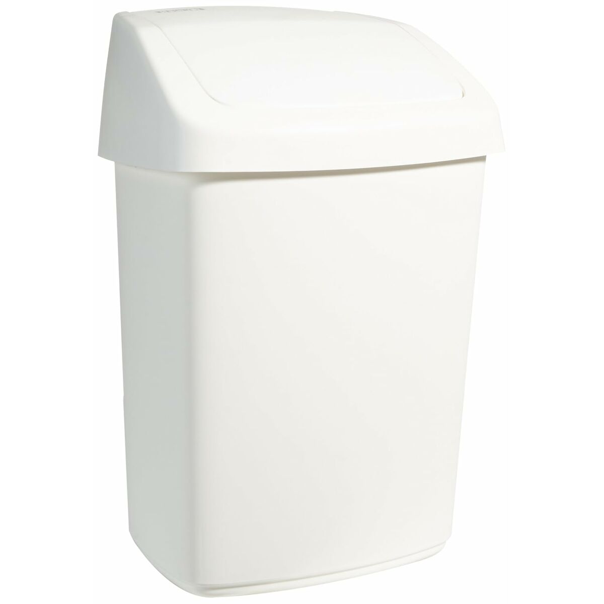 Balde de Lixo Rubbermaid TAPA BASCULANTE Branco Preto Plástico 25 L