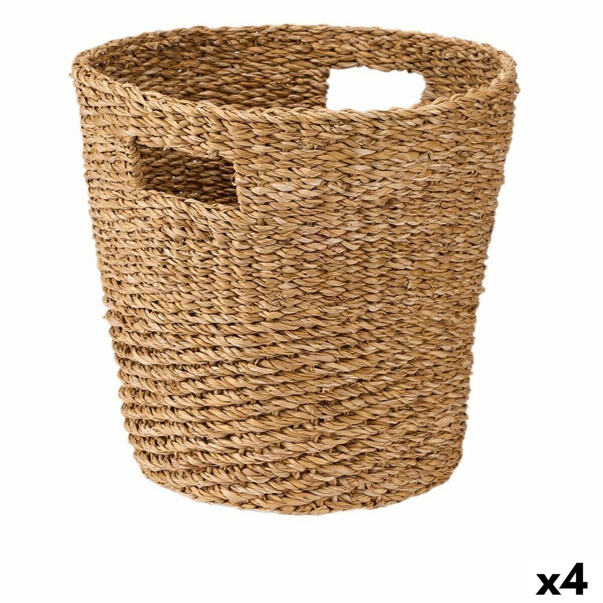 Cesto Gift Decor Castanho Algas marinhas (4 Unidades)