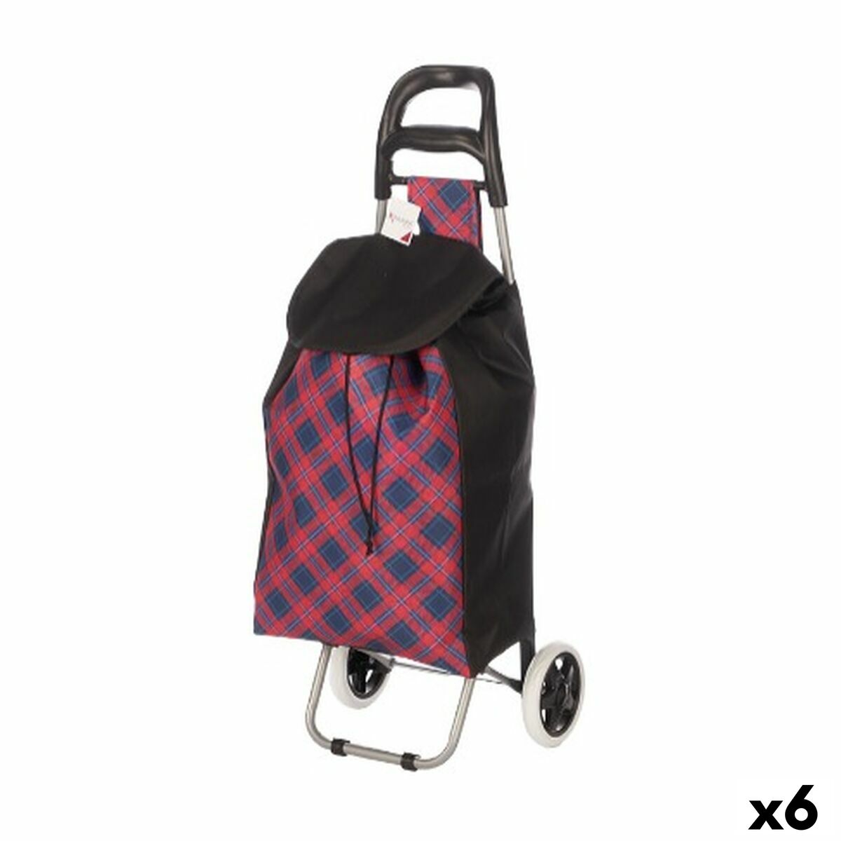 Carro de Compras Kinvara Azul Cor de Rosa 33 L 35,5 x 28 x 94 cm Losangos (6 Unidades)