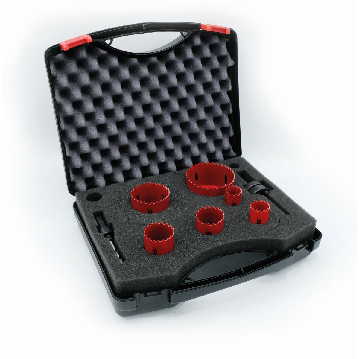 Conjunto de coroas de perfuração MP.S M3 HSS BiMetal 5565 Ø 32 mm Ø 35 mm 50 mm Aço de alta velocidade (HSS) M3 8 Peças