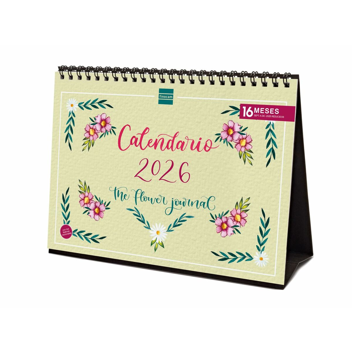 Calendário de Mesa Finocam Multicolor Papel 21 x 15 cm