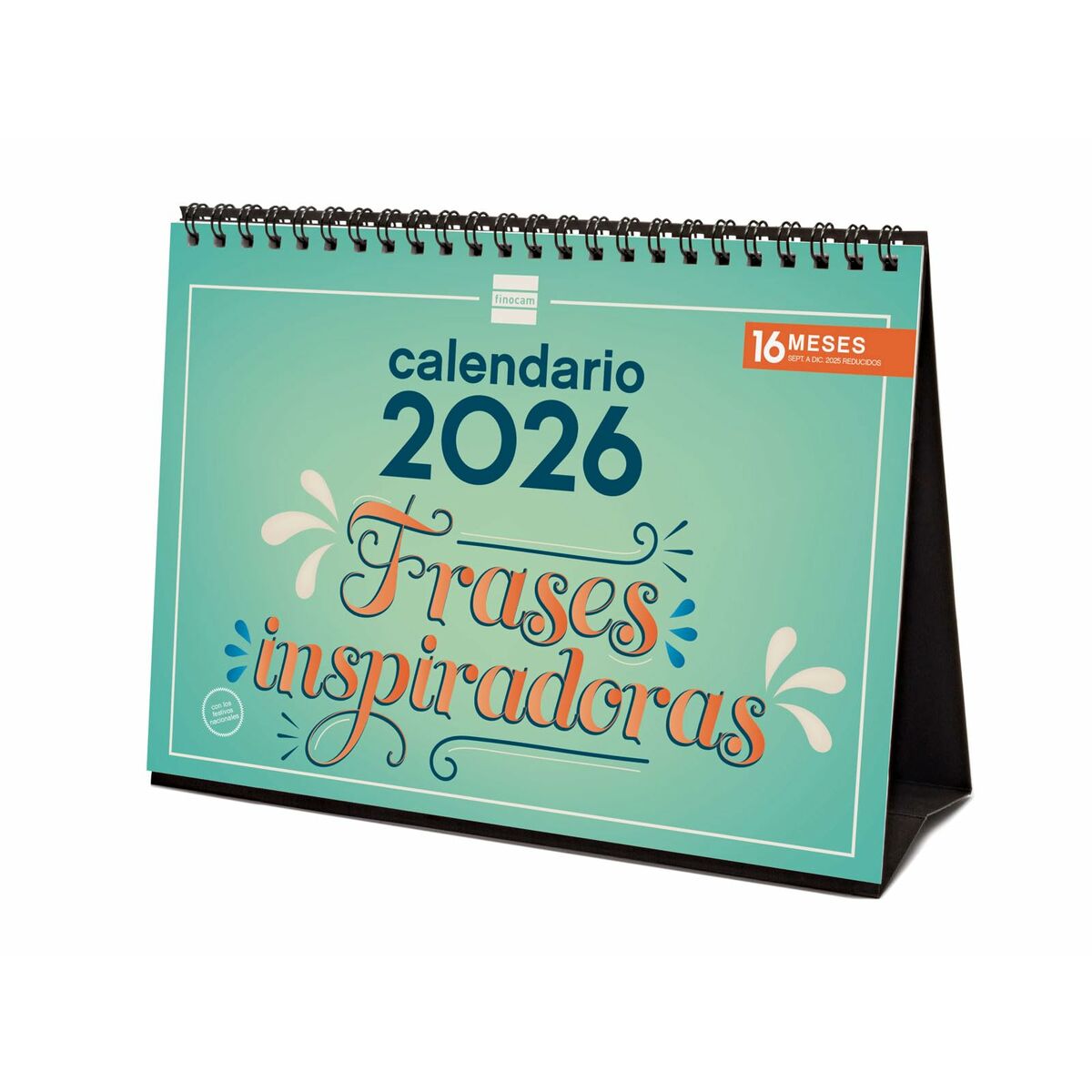 Calendário de Mesa Finocam Multicolor Papel 21 x 15 cm