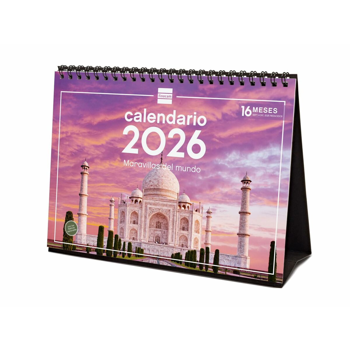 Calendário de Mesa Finocam Multicolor Papel 21 x 15 cm