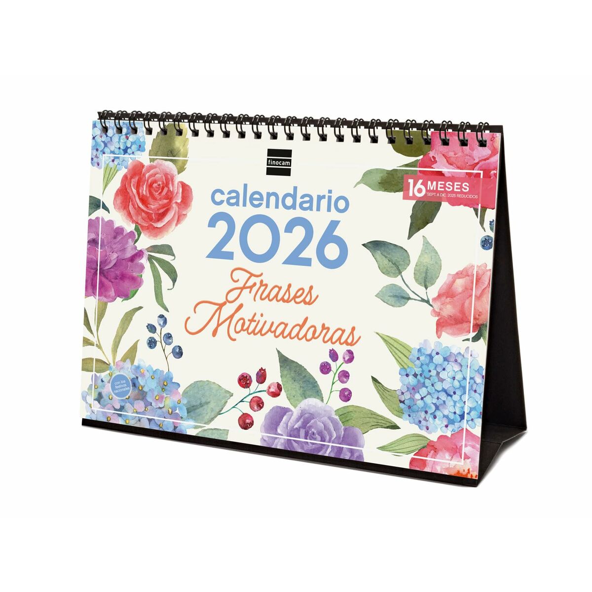 Calendário de Mesa Finocam Multicolor Papel 21 x 15 cm