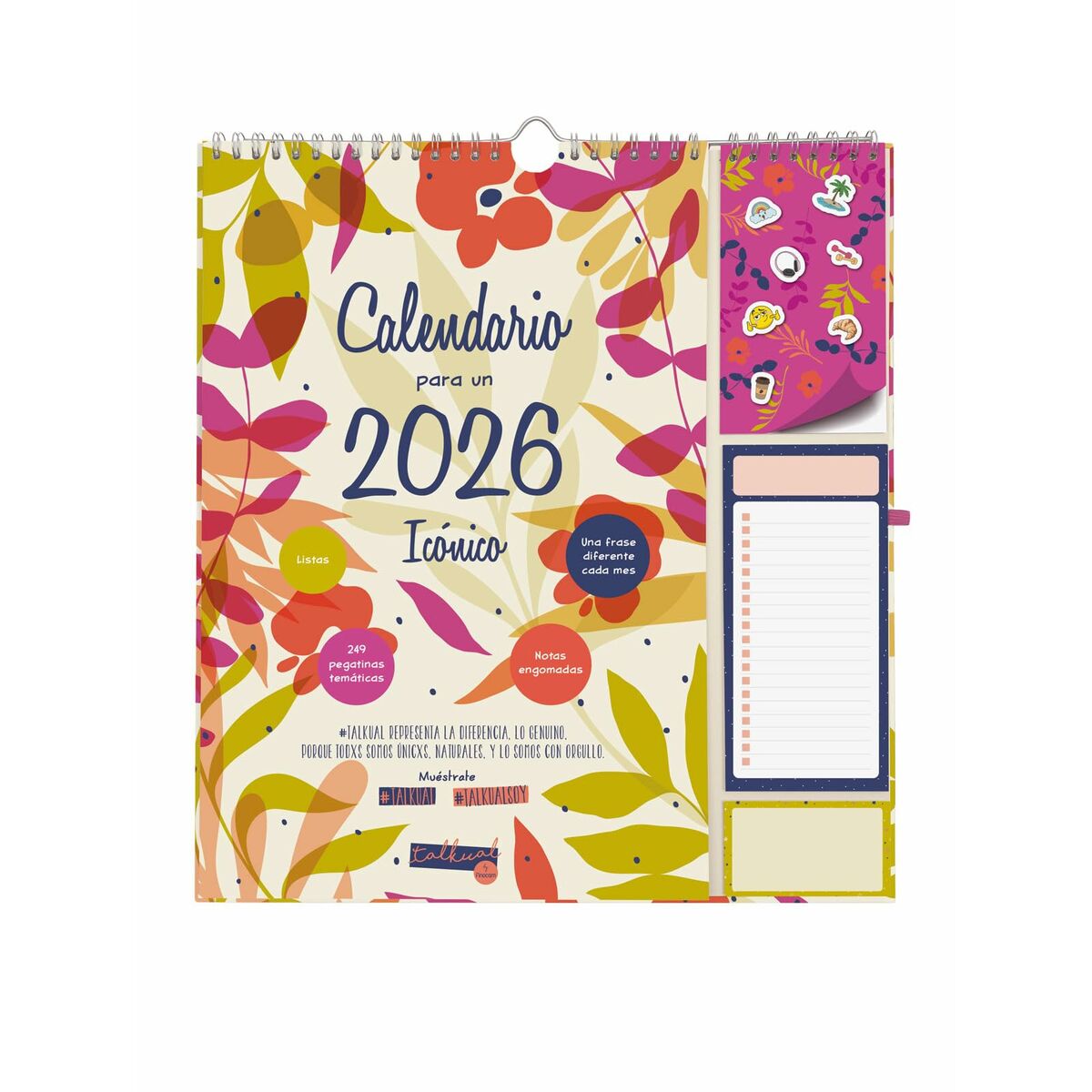 Calendário de parede Finocam Multicolor Papel 21,5 x 32,5 cm