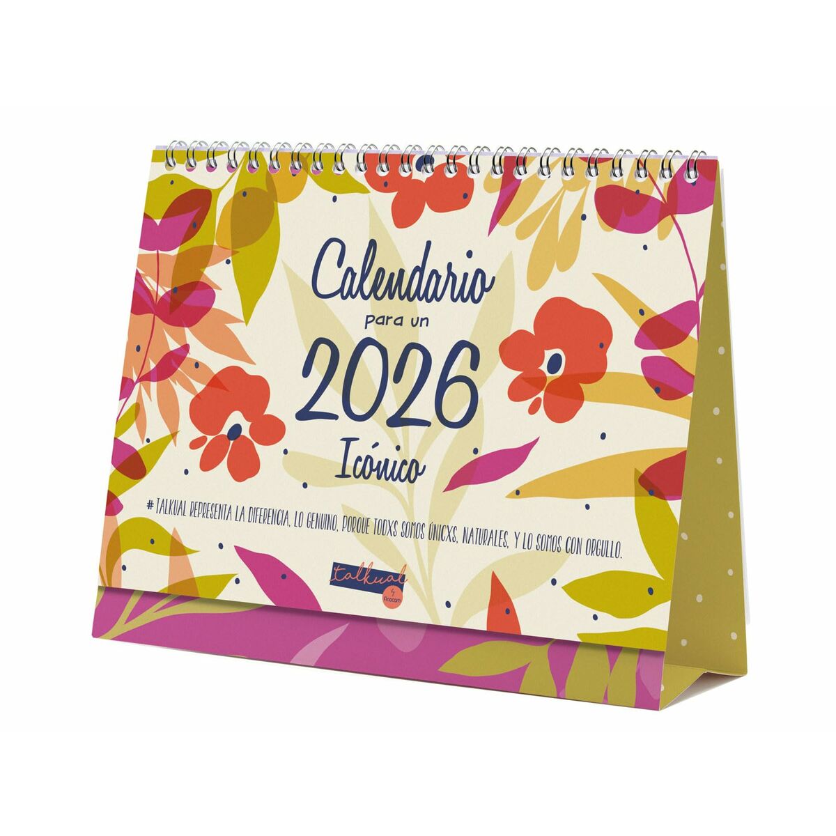 Calendário de Mesa Finocam Multicolor Papel 21 x 15 cm