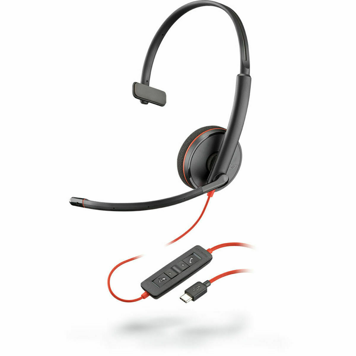Auriculares com microfone Poly 209748-201 Preto