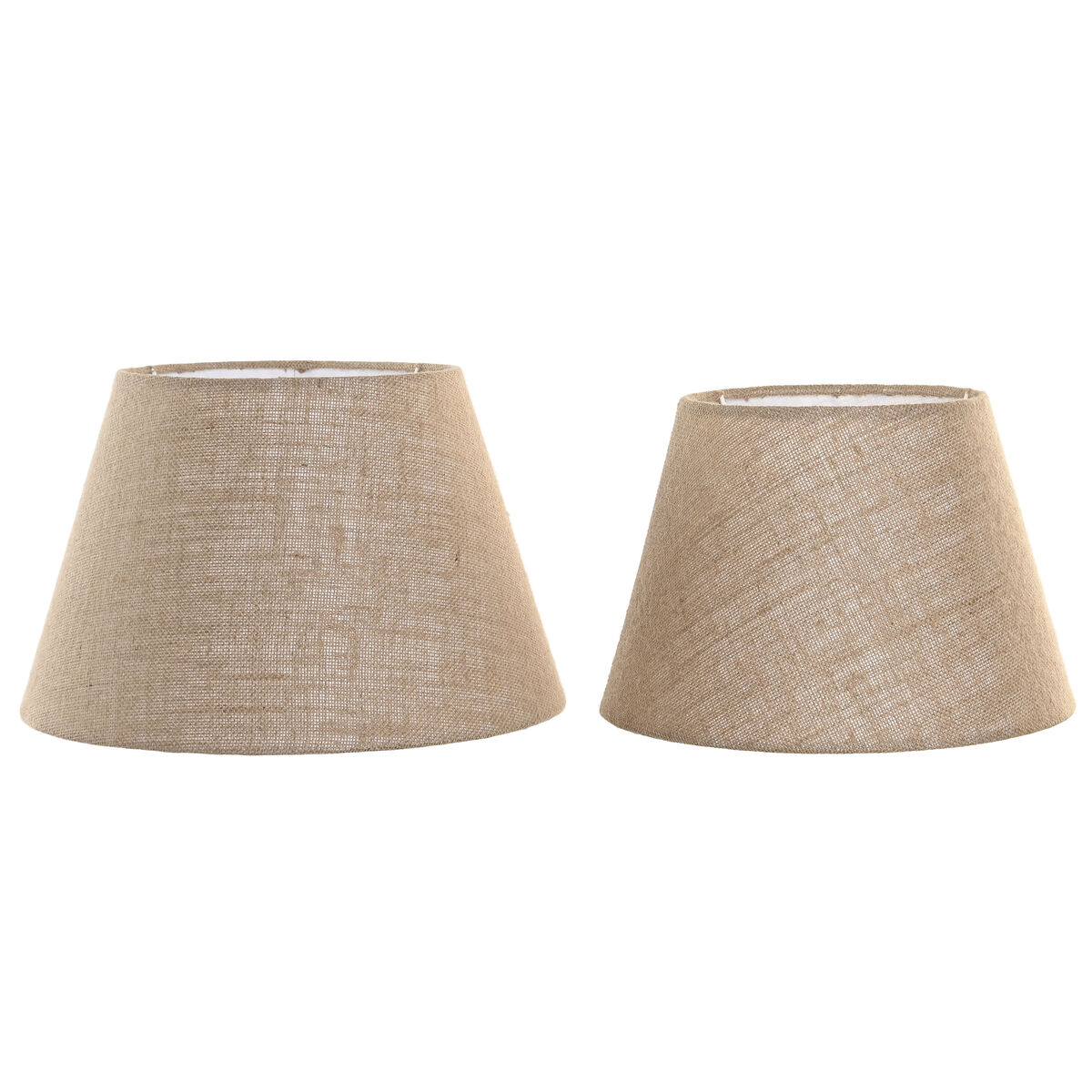 Abajur Home ESPRIT Castanho Juta Metal 40 x 40 x 25 cm (2 Unidades)