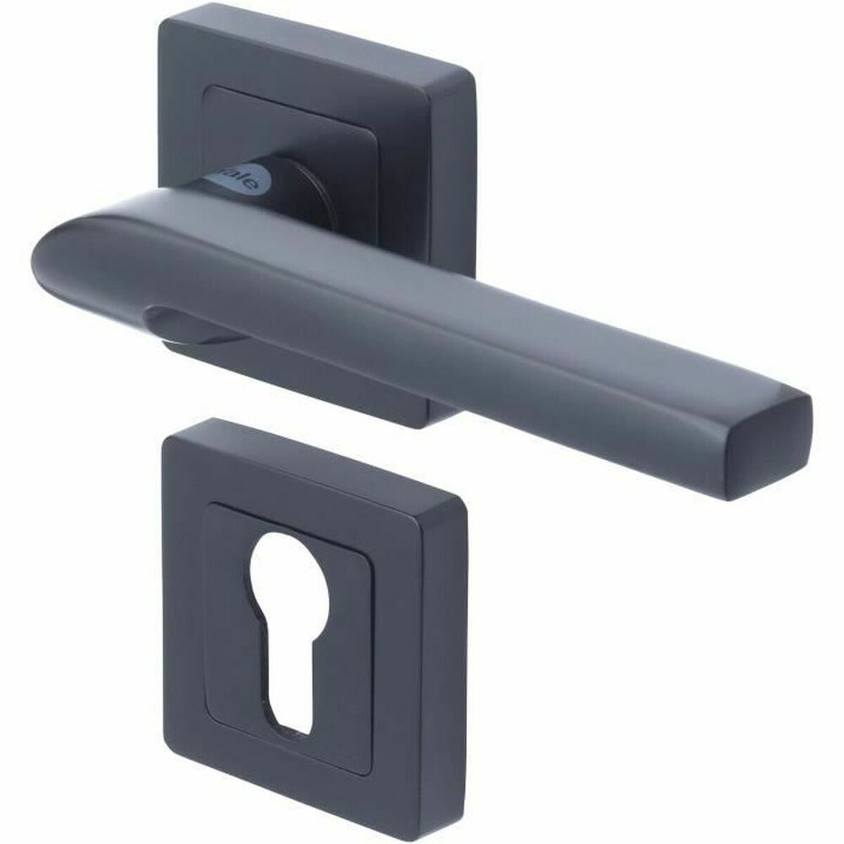Maçaneta para porta Yale YPP7-S-PE Sienna Preto Alumínio