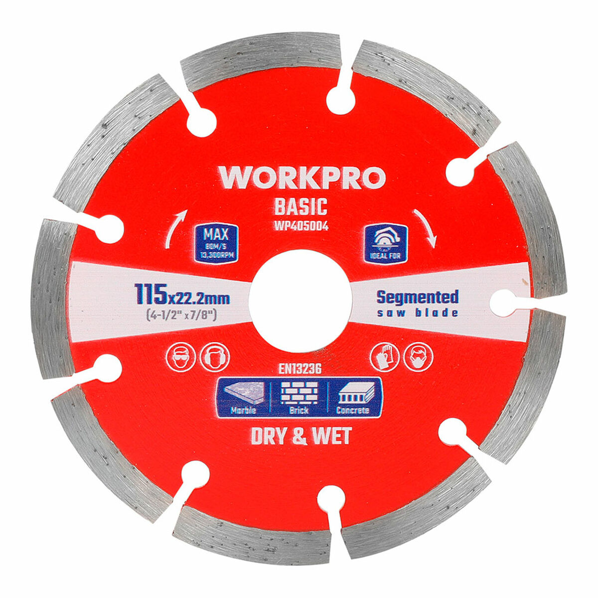 Disco de diamante Workpro Ø 115 X 22,2 X 7 MM