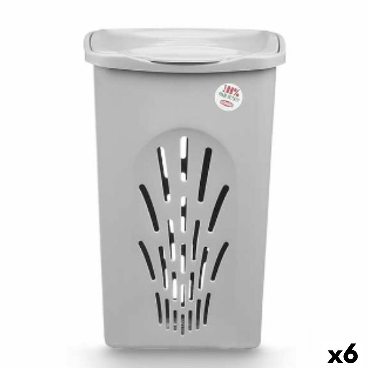 Cesto de Roupa Suja Stefanplast Cinzento Plástico 50 L 37 x 56 x 39 cm (6 Unidades)