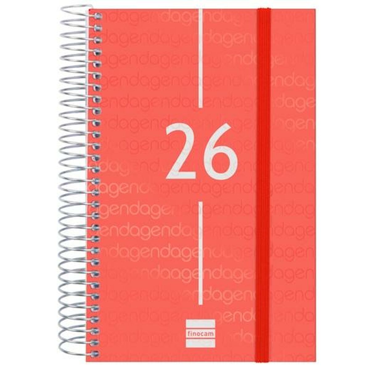 Agenda Finocam YEAR Vermelho 11,7 x 18,1 cm 2026