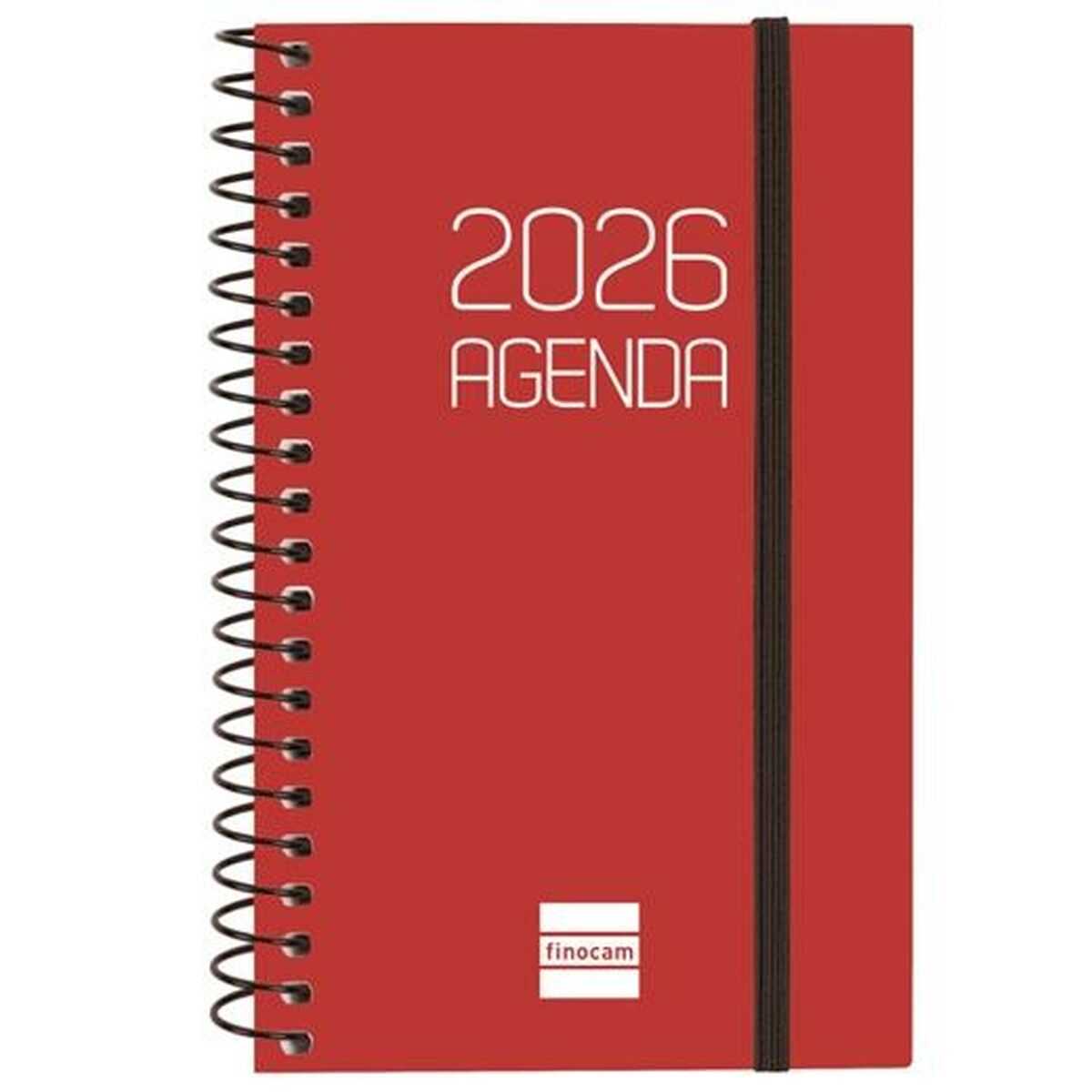Agenda Finocam OPAQUE Castanho-avermelhado Mini 7,9 x 12,7 cm 2026