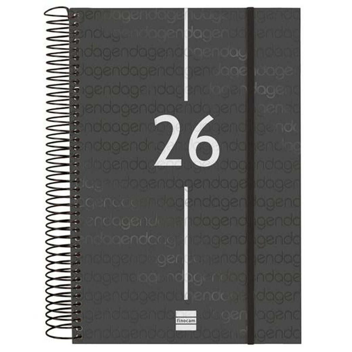 Agenda Finocam YEAR Preto 16,5 x 24,2 cm 2026