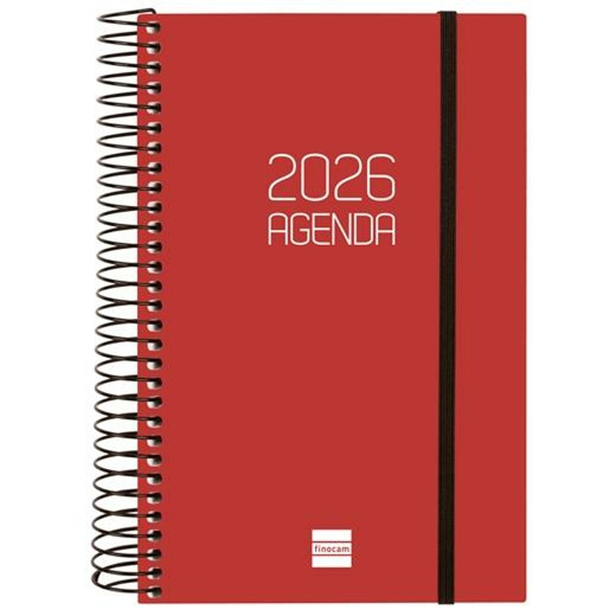 Agenda Finocam OPAQUE Castanho-avermelhado 11,7 x 18,1 cm 2026