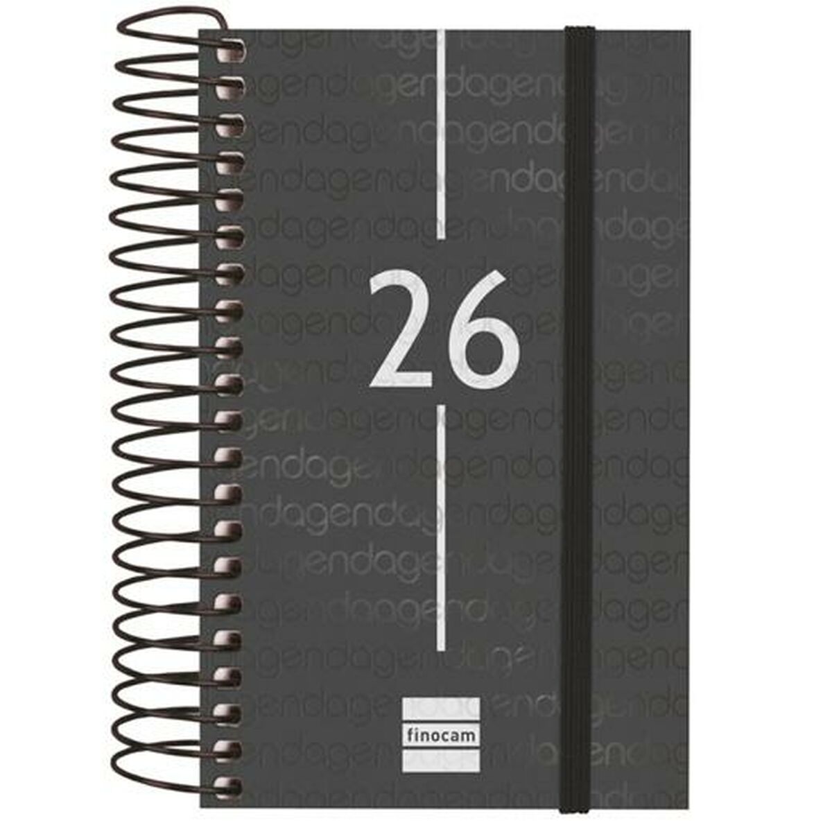 Agenda Finocam YEAR Preto Mini 7,9 x 12,7 cm 2026