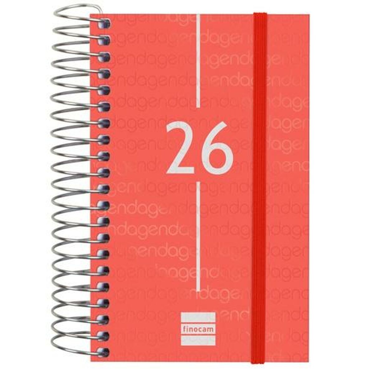 Agenda Finocam YEAR Vermelho Mini 7,9 x 12,7 cm 2026