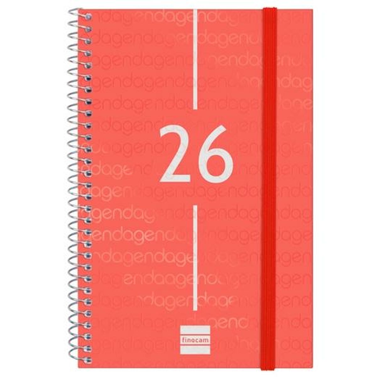 Agenda Finocam YEAR Vermelho 11,7 x 18,1 cm 2026