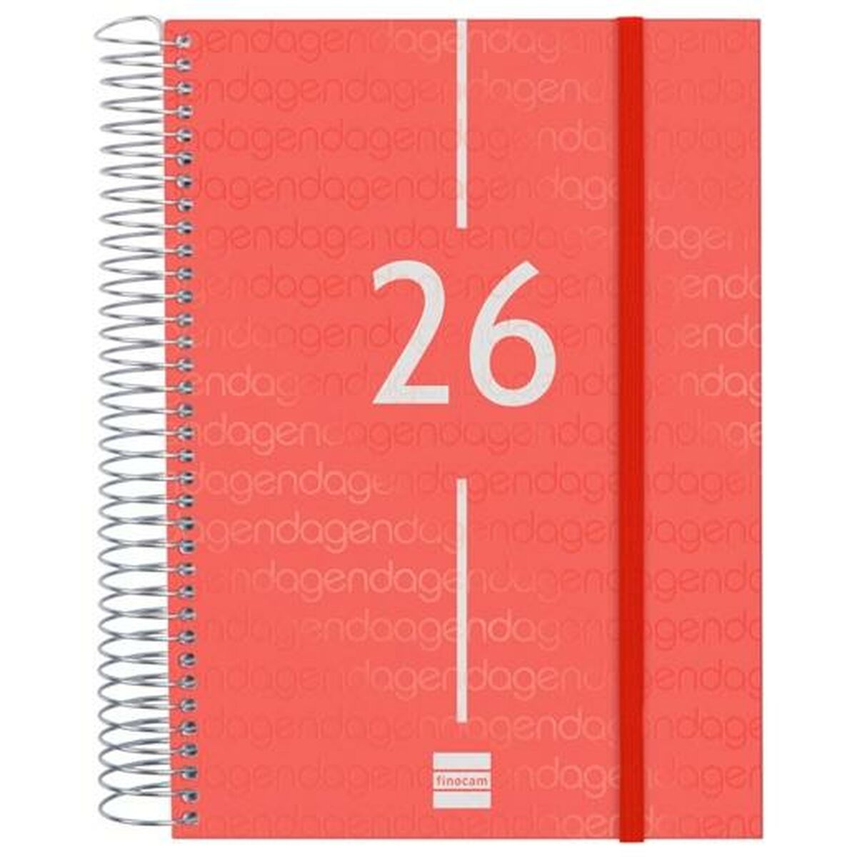 Agenda Finocam YEAR Vermelho A5 15,5 x 21,2 cm 2026