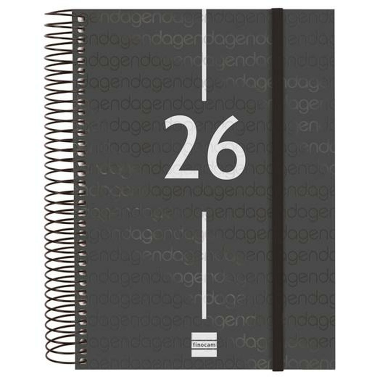 Agenda Finocam YEAR Preto A5 15,5 x 21,2 cm 2026