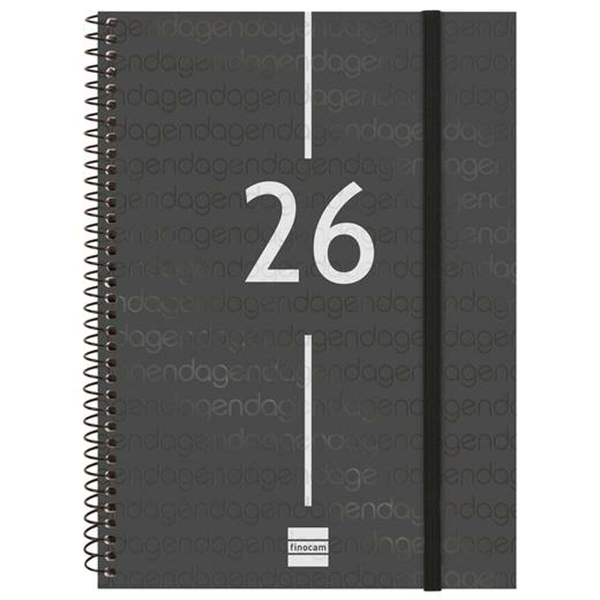 Agenda Finocam YEAR Preto A5 15,5 x 21,2 cm 2026
