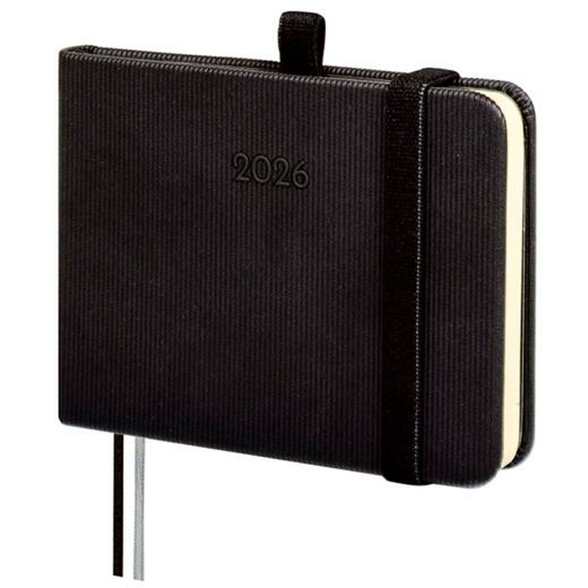 Agenda Finocam MÍNIMAL TEXTURA Preto Mini 10,4 x 7,3 cm 2026