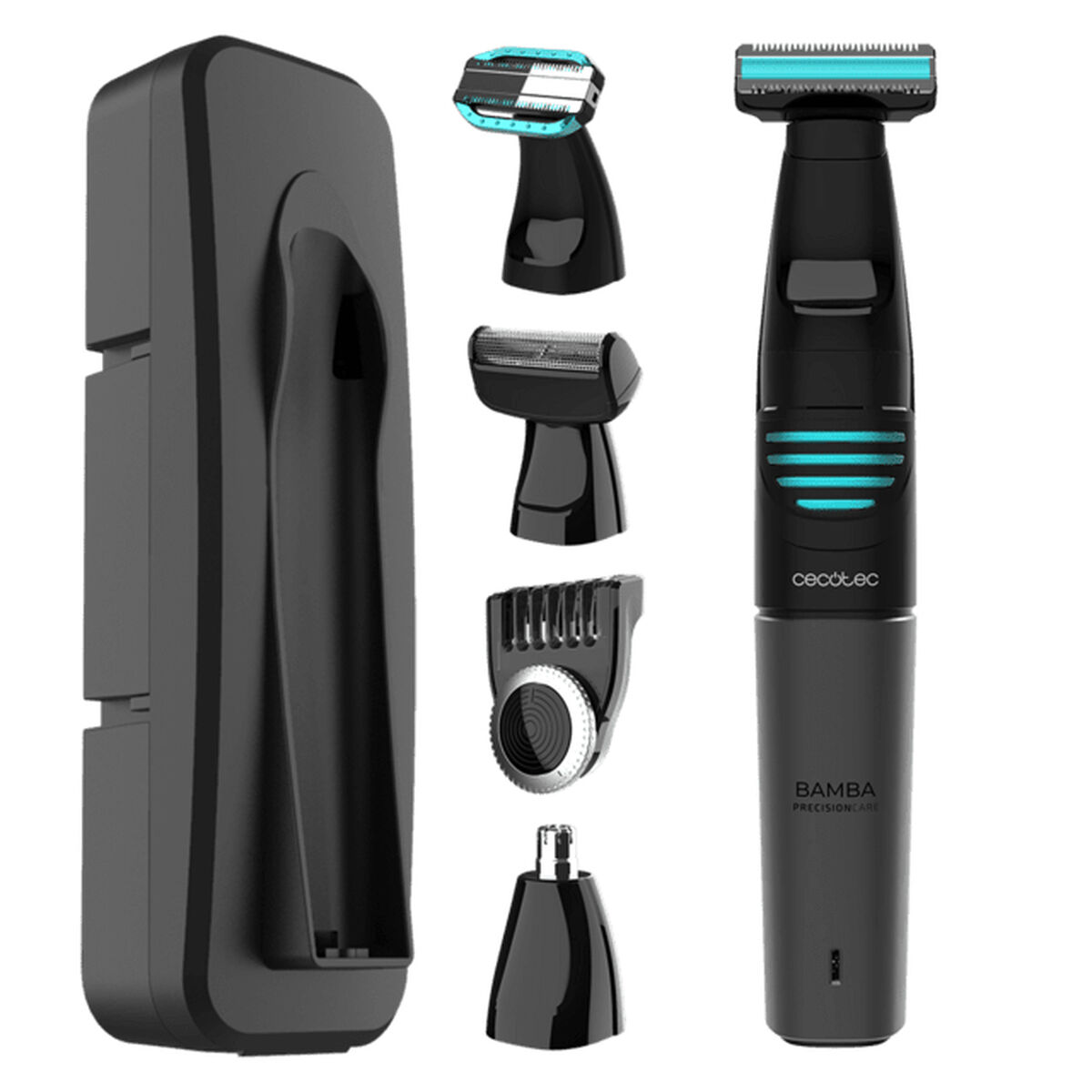 Máquina de Barbear Elétrica Recarregável Cecotec PrecisionCare 5in1