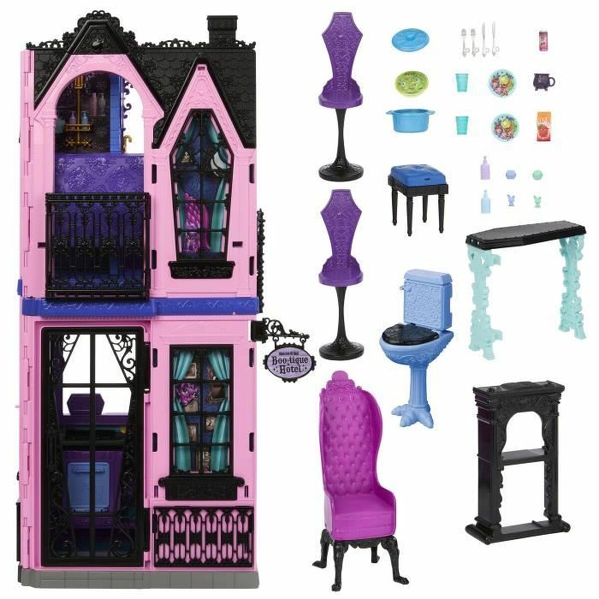 Casa de Bonecas Monster High 27 Peças 4 Peças
