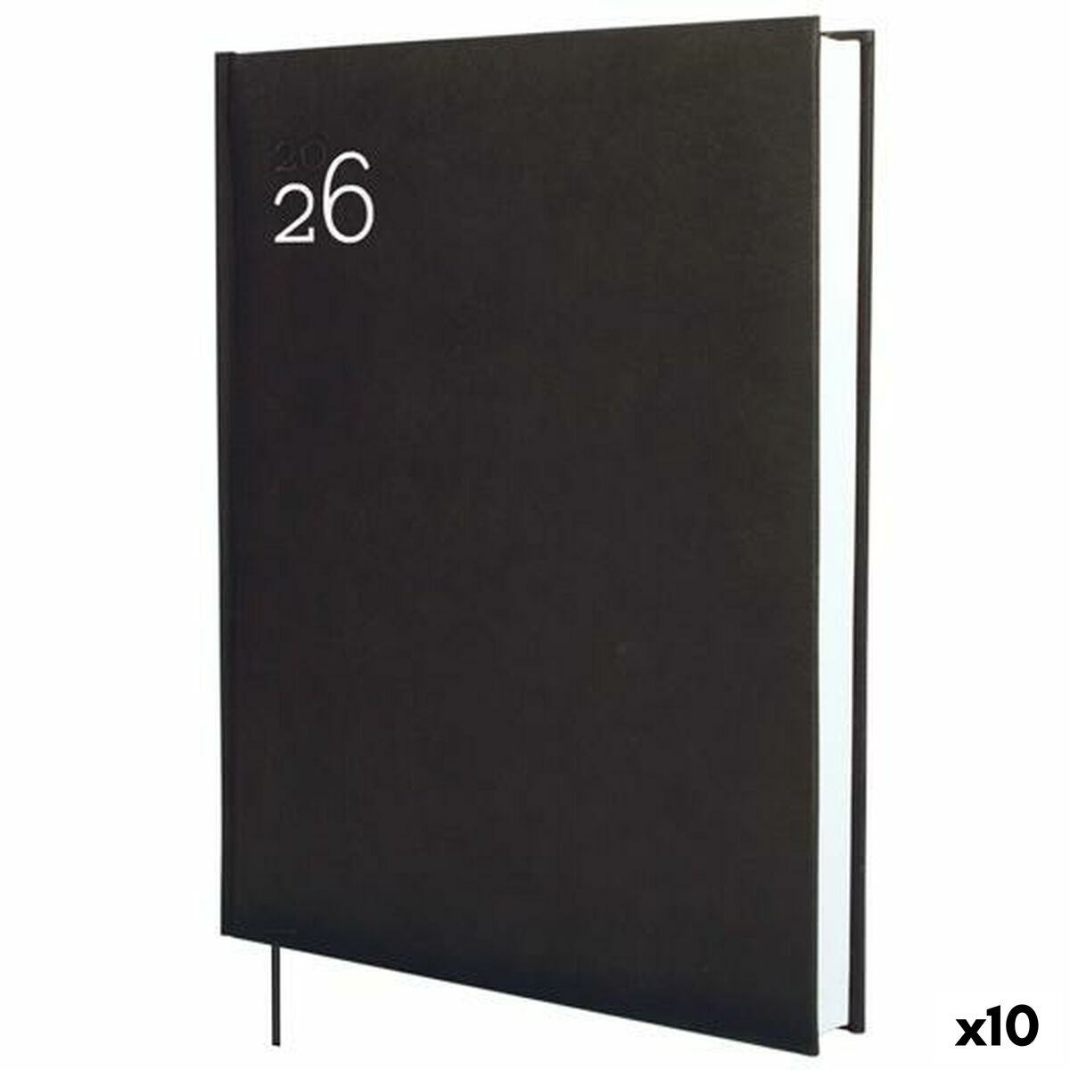 Agenda Finocam DYNAMIC MILANO Preto 21 x 27 cm 2026 (10 Unidades)
