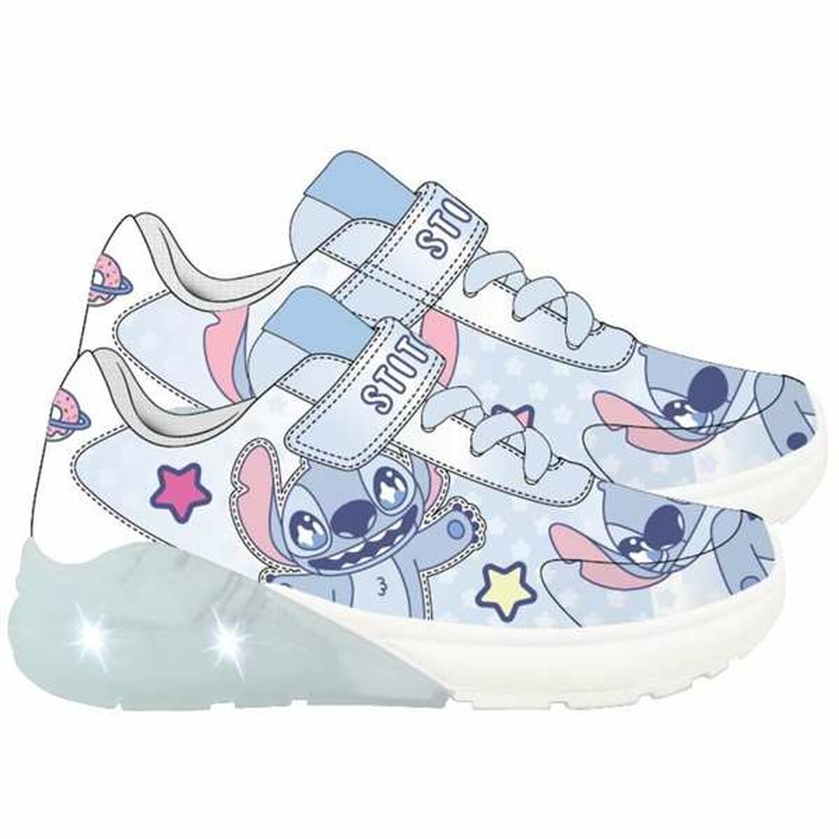 Sapatilhas de Desporto Infantis Stitch Azul Claro 31