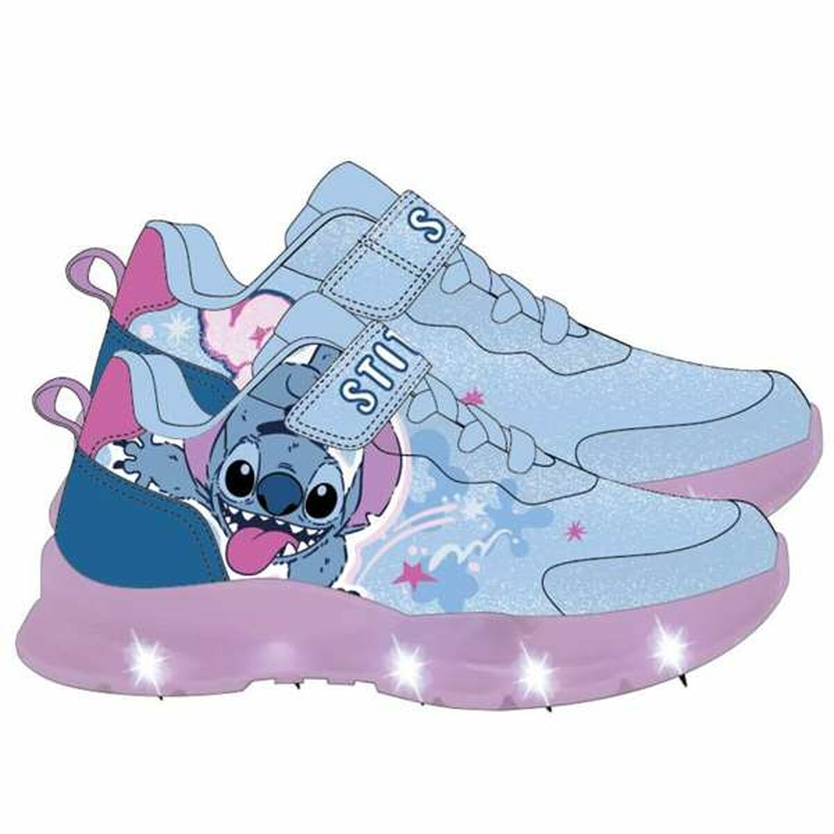 Sapatilhas de Desporto Infantis Stitch Azul 30
