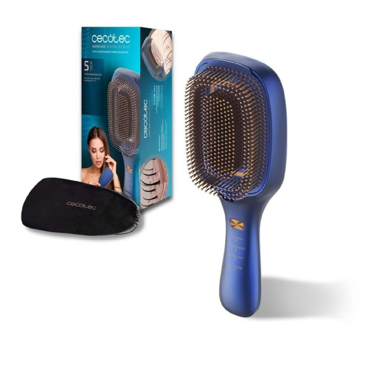 Escova Regeneradora de Cabelo Cecotec HairCare Revitalize Blue