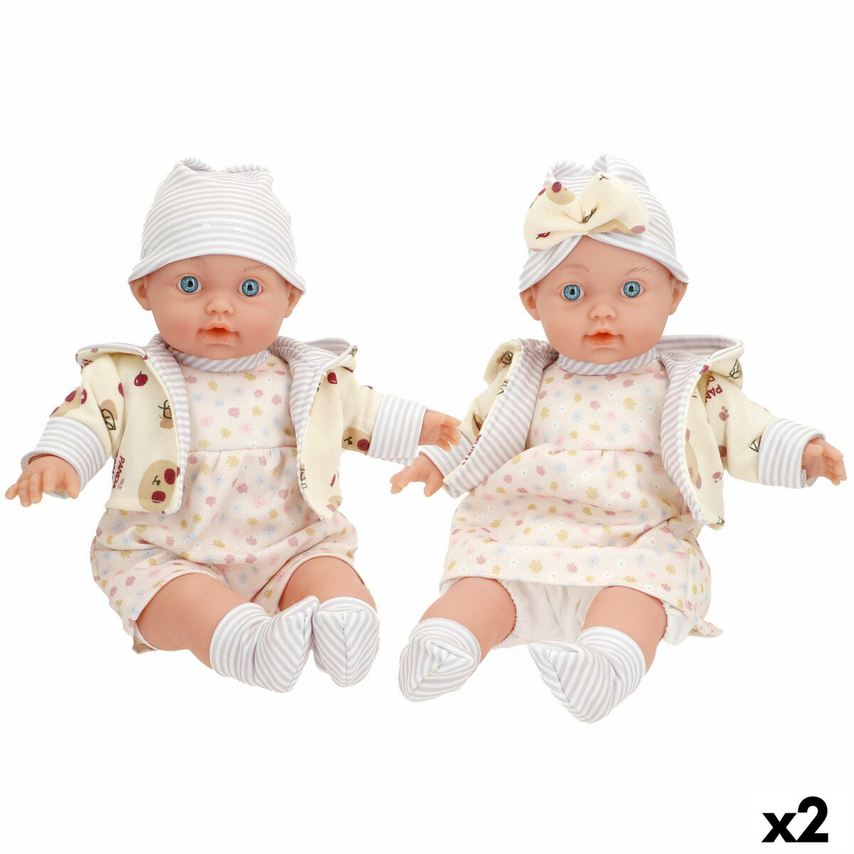Set Bonecas Colorbaby 23 X 32 X 7 CM 2 Unidades