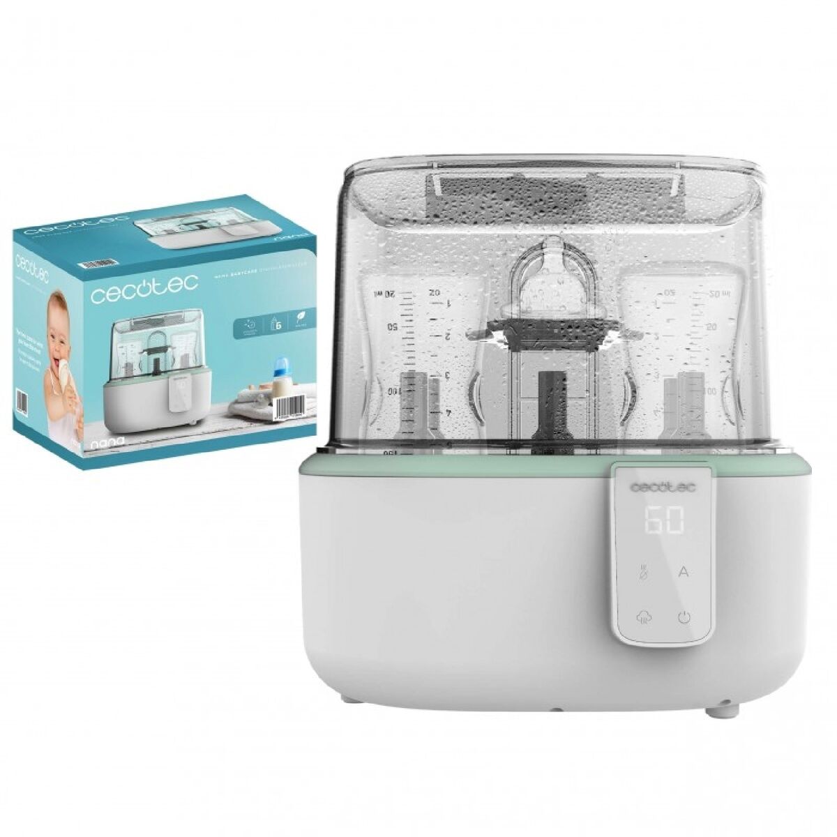 Esterilizador elétrico de mamadeira Cecotec Nana BabyCare DigitalSterilizer