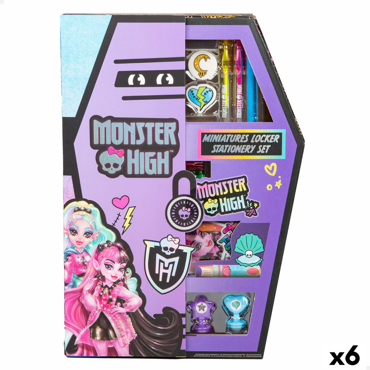 Conjunto de Desenho Monster High (6 Unidades)