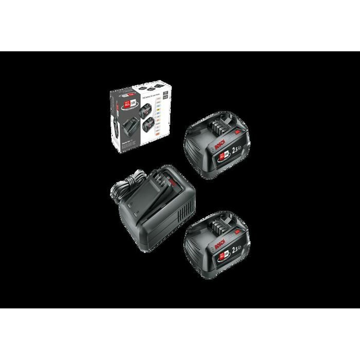 Bateria de lítio recarregável BOSCH 1600A031T5 2,5 Ah 18 V (2 Unidades)