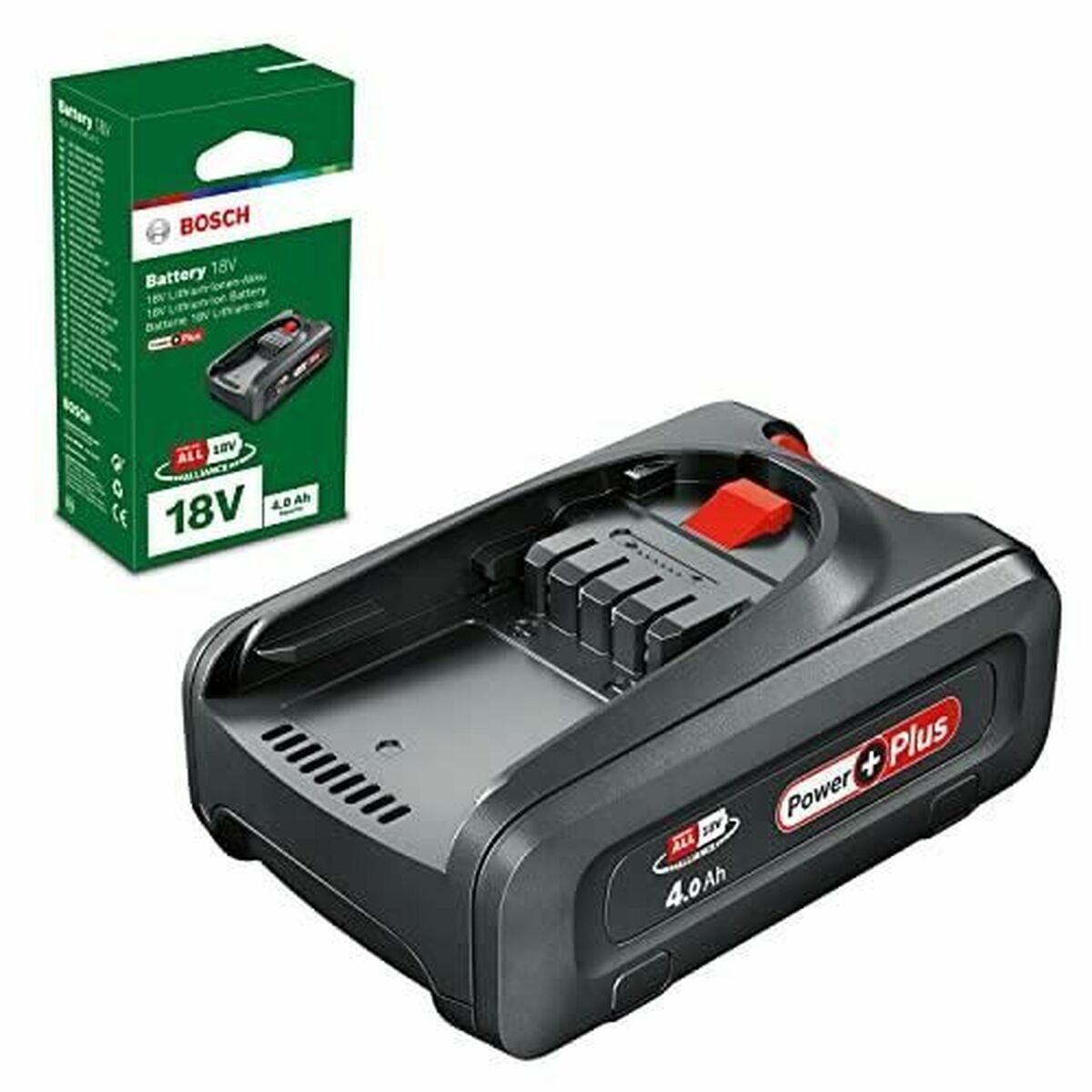 Bateria recarregável BOSCH Power Plus Power para ALL 18 4 Ah 4 Ah 18 V