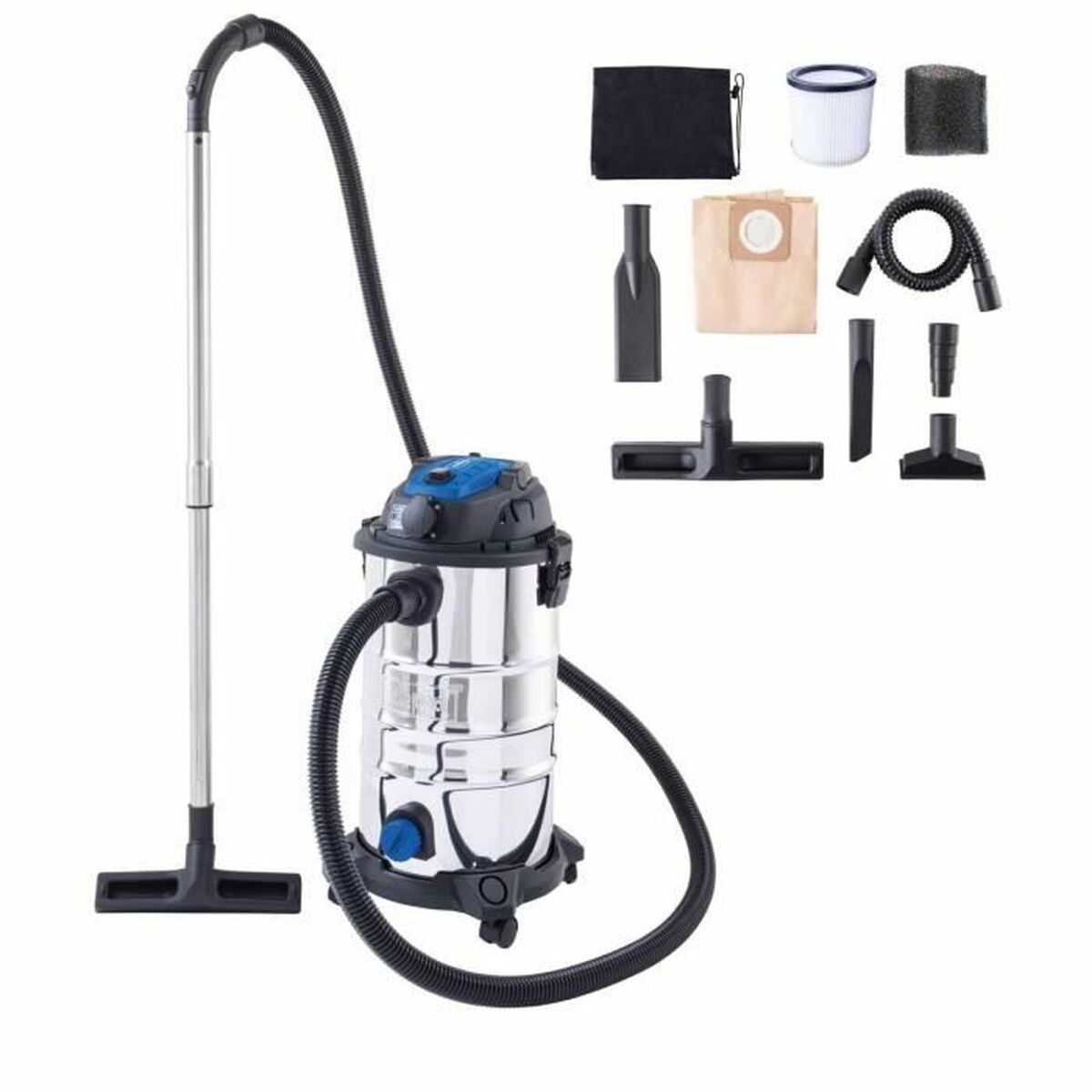 Aspirador em seco e húmido Scheppach 1500 W 20 kPa 30 L