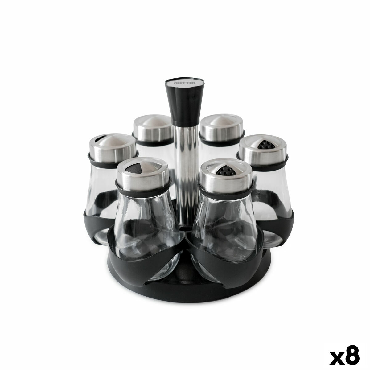 Suporte para Especiarias Quttin 17,8 X 17,8 X 16,3 CM (6 Peças) (8 Unidades)