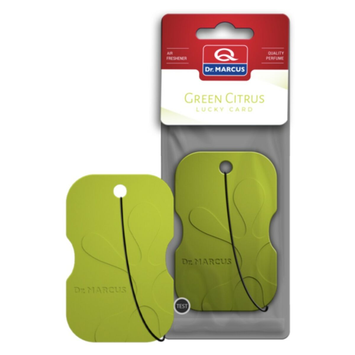 Ambientador Para Automóveis Dr Marcus LUCKY CARD GREEN CITRUS Cítrico Plástico