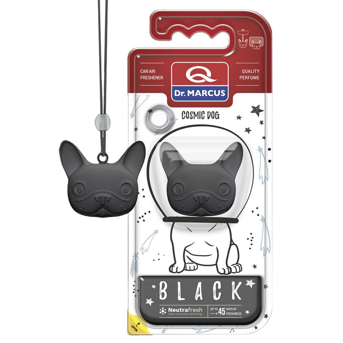 Ambientador Para Automóveis Dr Marcus COSMIC DOG BLACK black Plástico