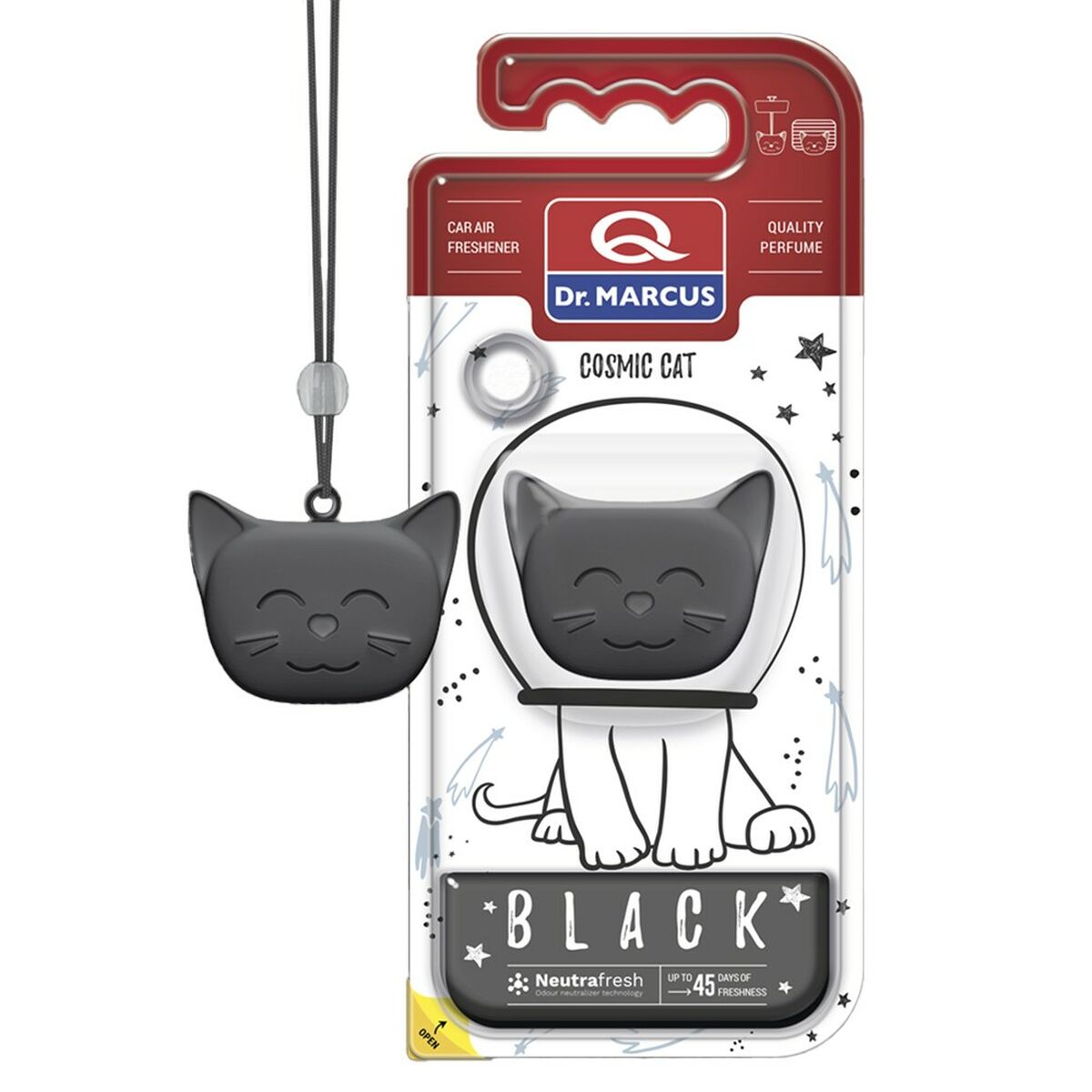 Ambientador Para Automóveis Dr Marcus COSMIC CAT BLACK black Plástico