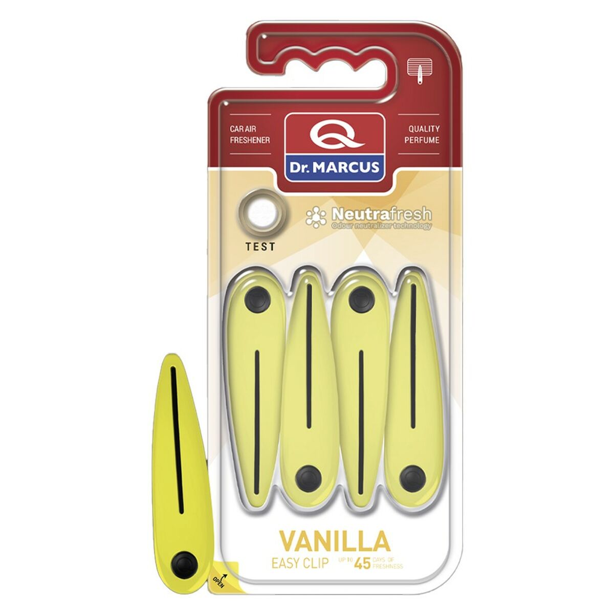 Ambientador Para Automóveis Dr Marcus EASY CLIP VANILLA Baunilha Plástico