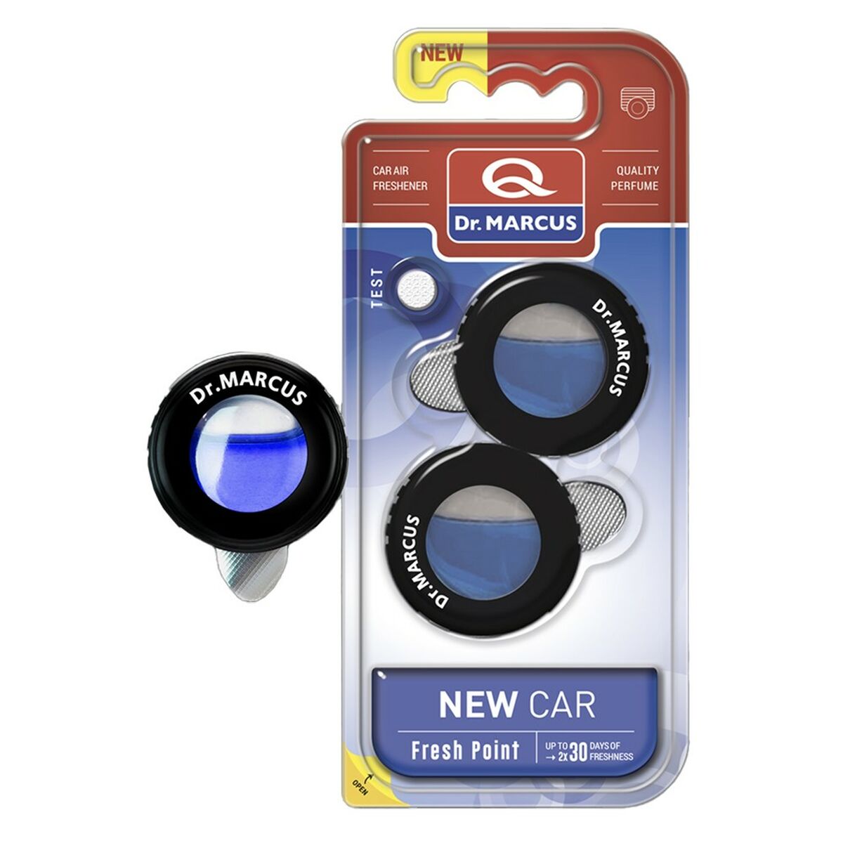 Ambientador Para Automóveis Dr Marcus FRESH POINT NEW CAR Automóvel novo 2,5 ml Plástico (2 Unidades)