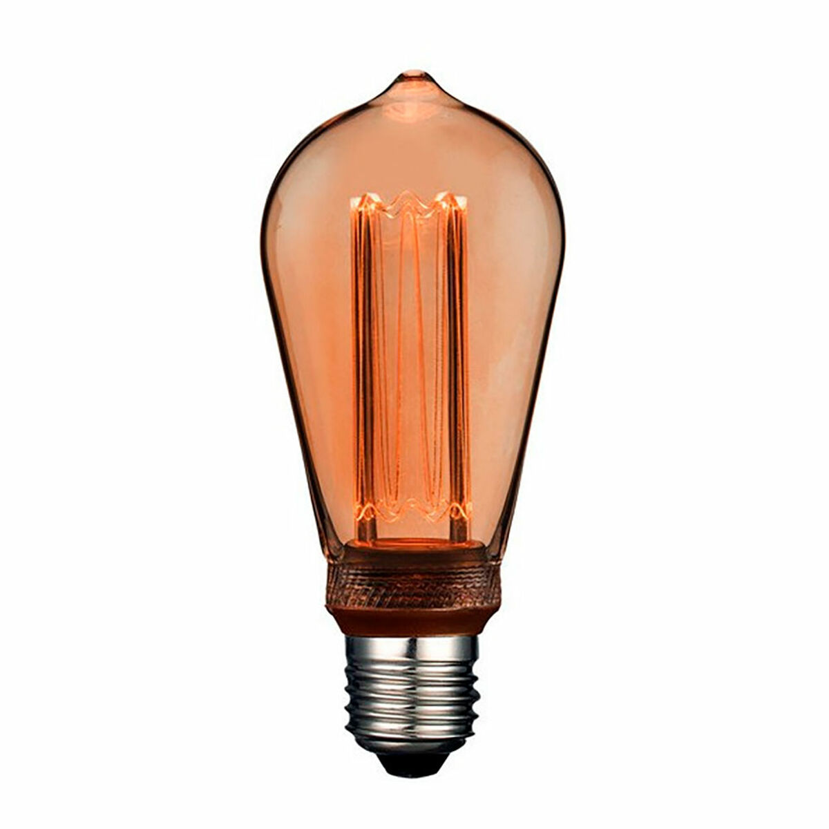 Lâmpada LED Fbright st64 edison Âmbar 4 W E27 200 Lm Ø 6,4 x 14,2 cm Decorativa (1800 K)