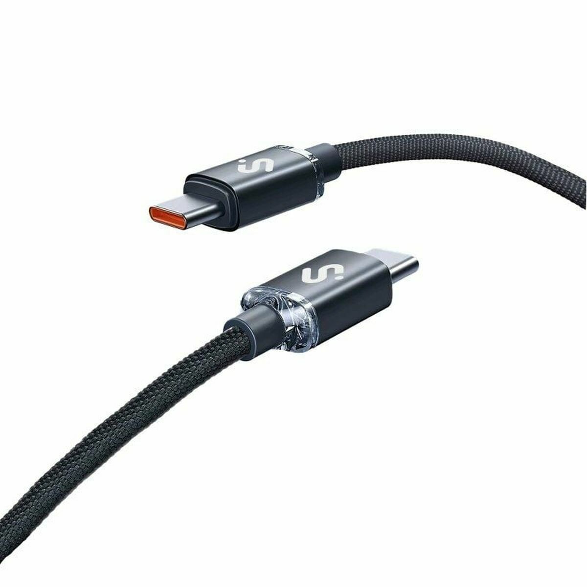 Cabo USB-C para USB-C Subblim OPTIMUS Preto 2 m
