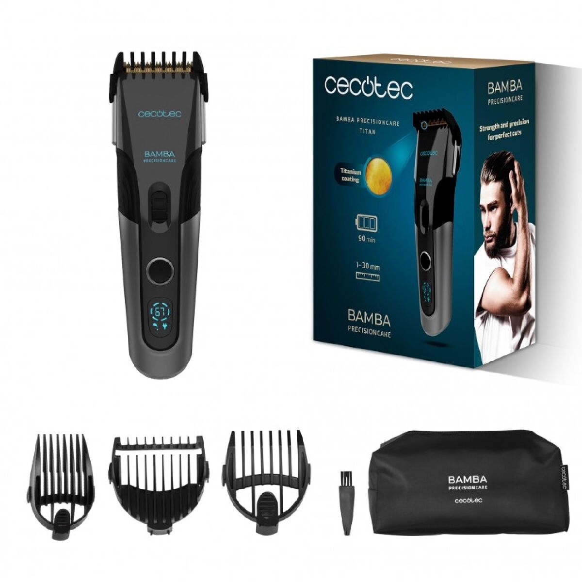 Aparadores de Cabelo Cecotec PrecisionCare Titan