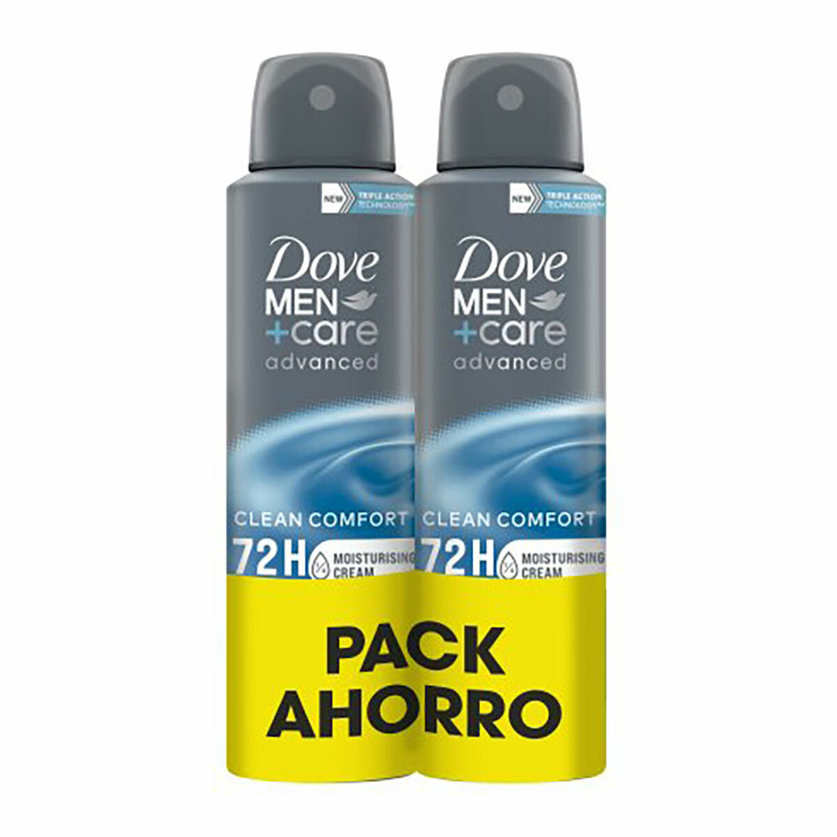 Desodorizante em Spray Dove men clean confort 150 ml Fresco Homem 2 Peças (2 Unidades)